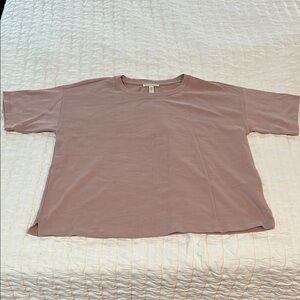 Eileen Fisher Opal Cozy Organic Cotton Slub Tee XS NWT